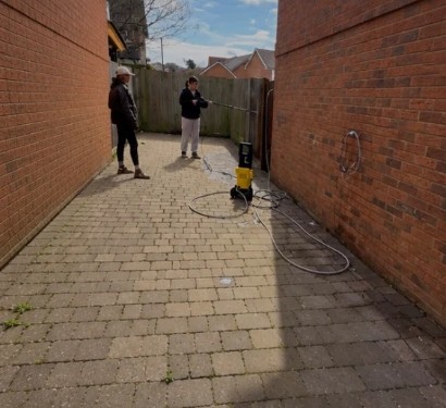Side Passage Makeover — before